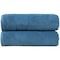 Arkwright Home Aston & Arden Turkish Solid Bath Towel 30x60 Copen Blue (2pk) BT-TS-3060-18-CBL - alternate 1